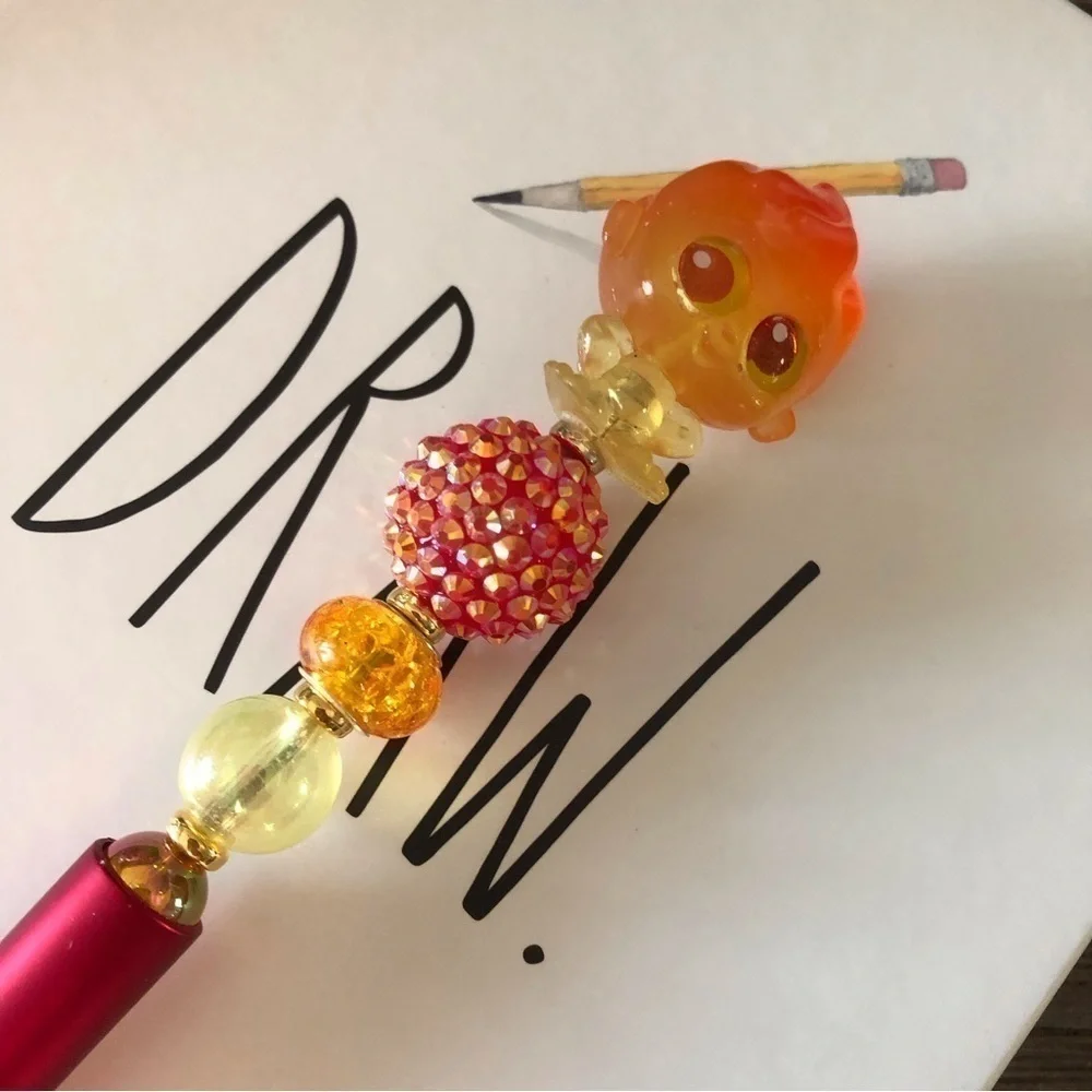 Disney Doorables: The Incredibles: Jack-Jack with Fire power handmade beaded pen